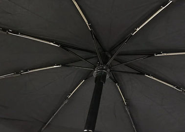 Слой черного сильного складного зонтика перемещения двойной для ветреной погоды