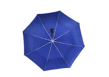 Подгонянная рамка алюминия ткани Понге голубого складного зонтика супер светлая