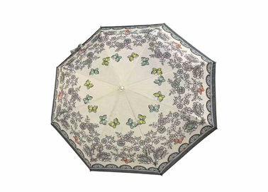 21 дюйм 8 шутит над логотипом полиэстера/Понге зонтика цветка складным подгонянным тканью